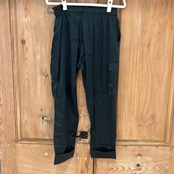 Cami New York green silk cargo pant size s NWT - Picture 4 of 6